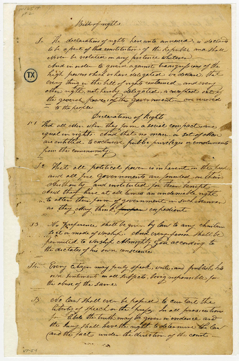 Texas CONSTITUTION OF 1866
